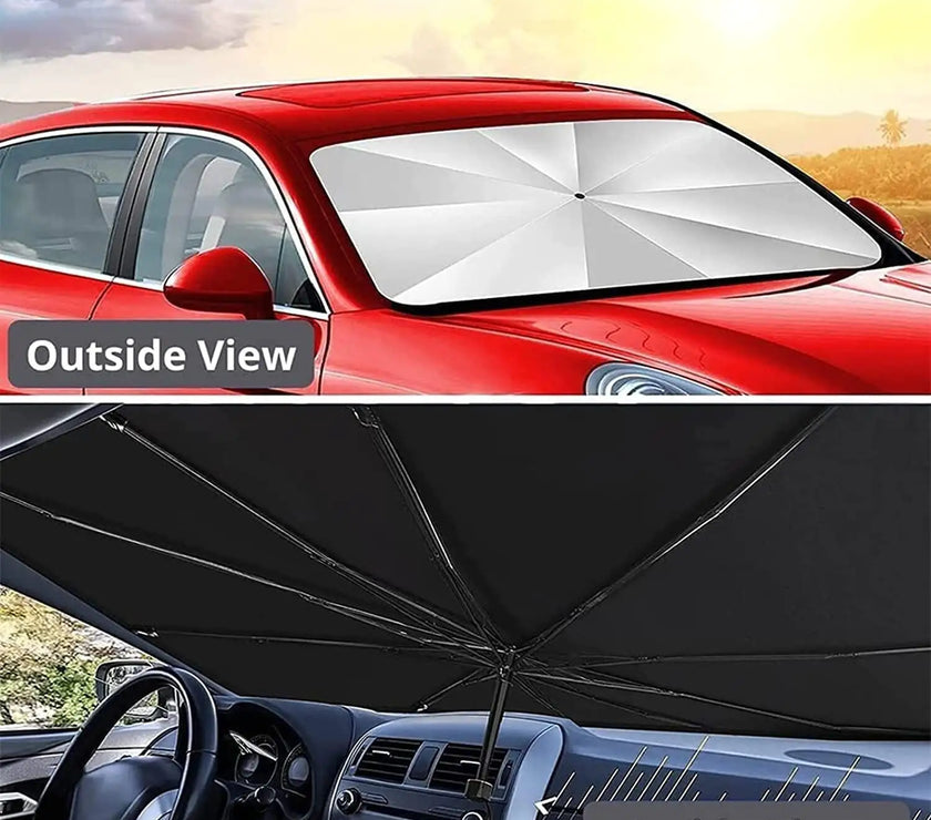 51" Car Windshield Sun Shade Foldable Umbrella Front Window Cover Visor Umbrella