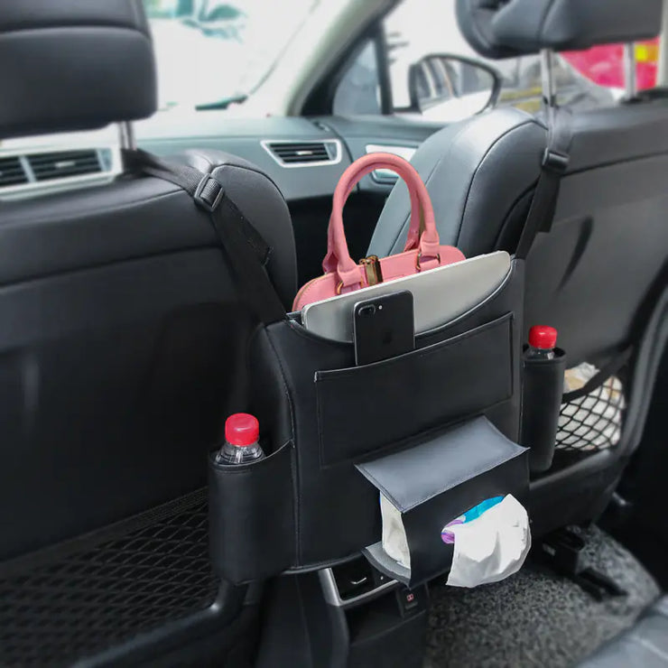Car Seat Back Storage Organizer with Cup and Phone Holder