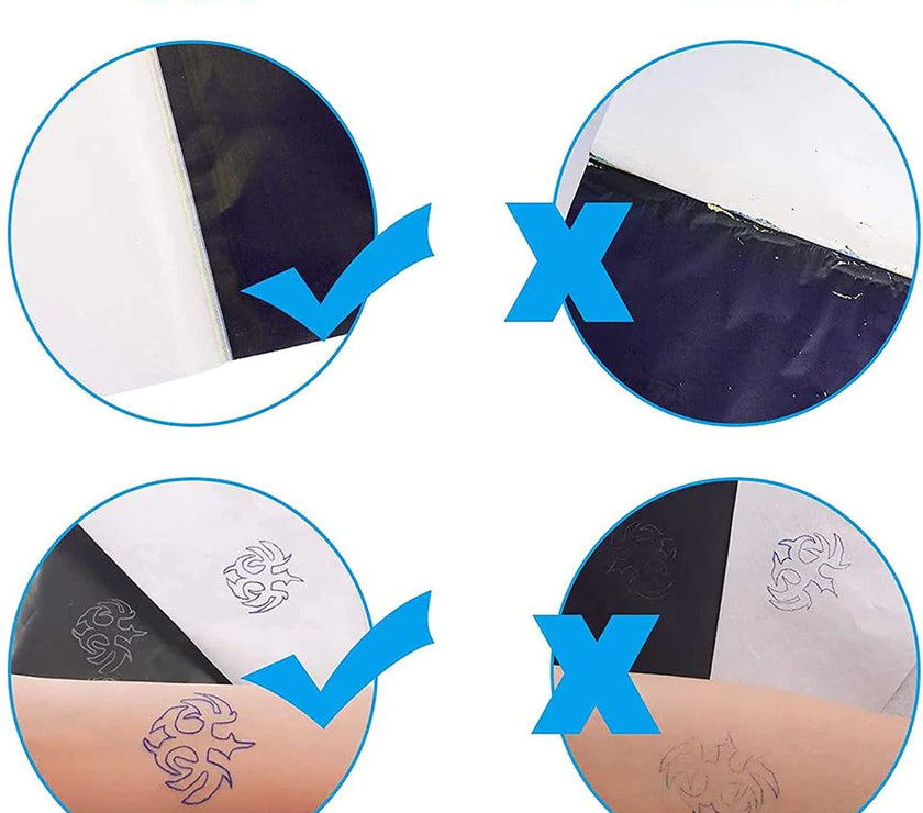 Tattoo Transfer Paper Stencil Carbon Thermal Tracing Hectograph Supplies Sheets