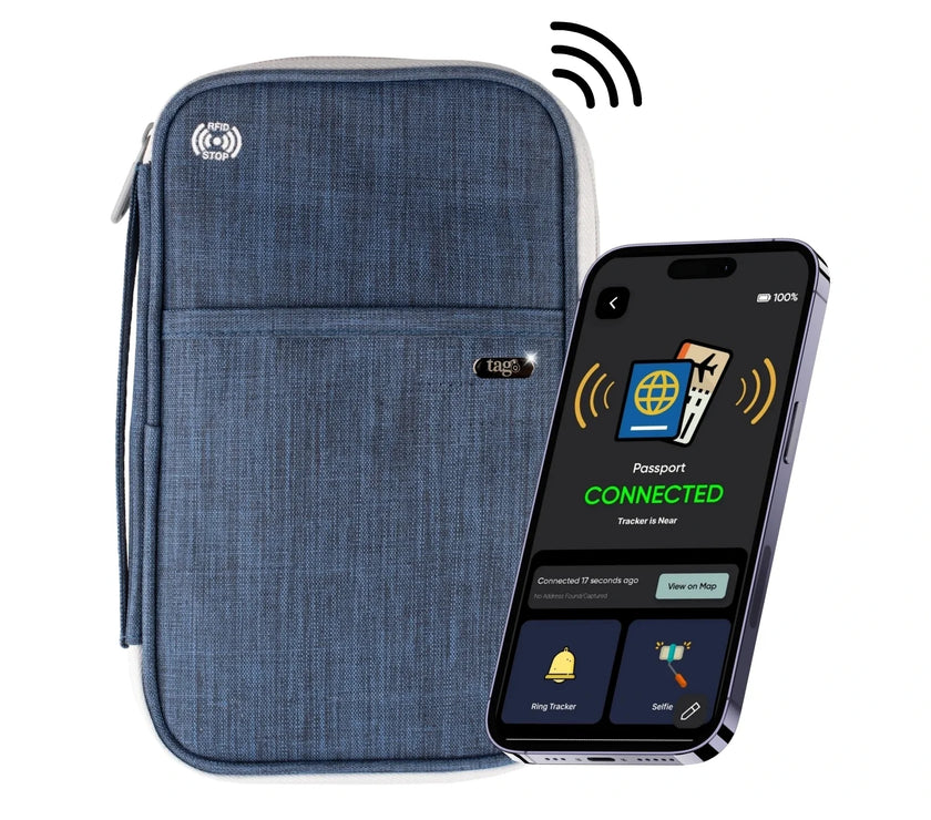 Canvas Passport Tracker Holder
