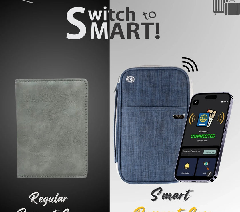 Canvas Passport Tracker Holder