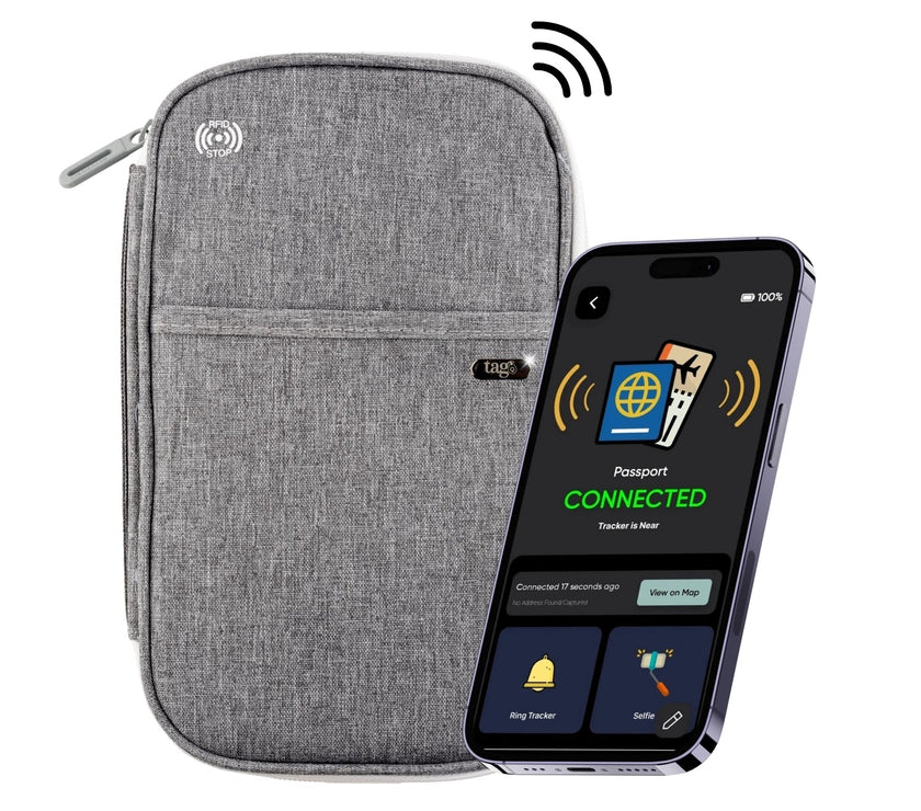 Canvas Passport Tracker Holder
