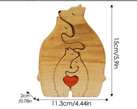 Wooden Animal Puzzle Decor Set