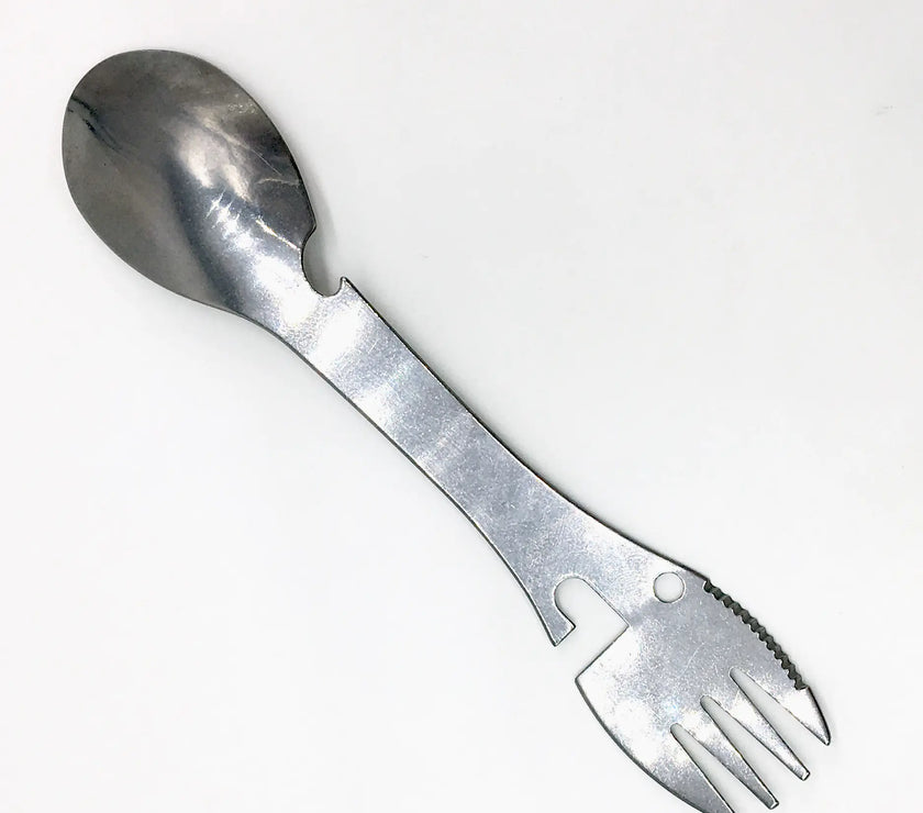 Portable Camping Cutlery Set - Stainless Steel Utensils