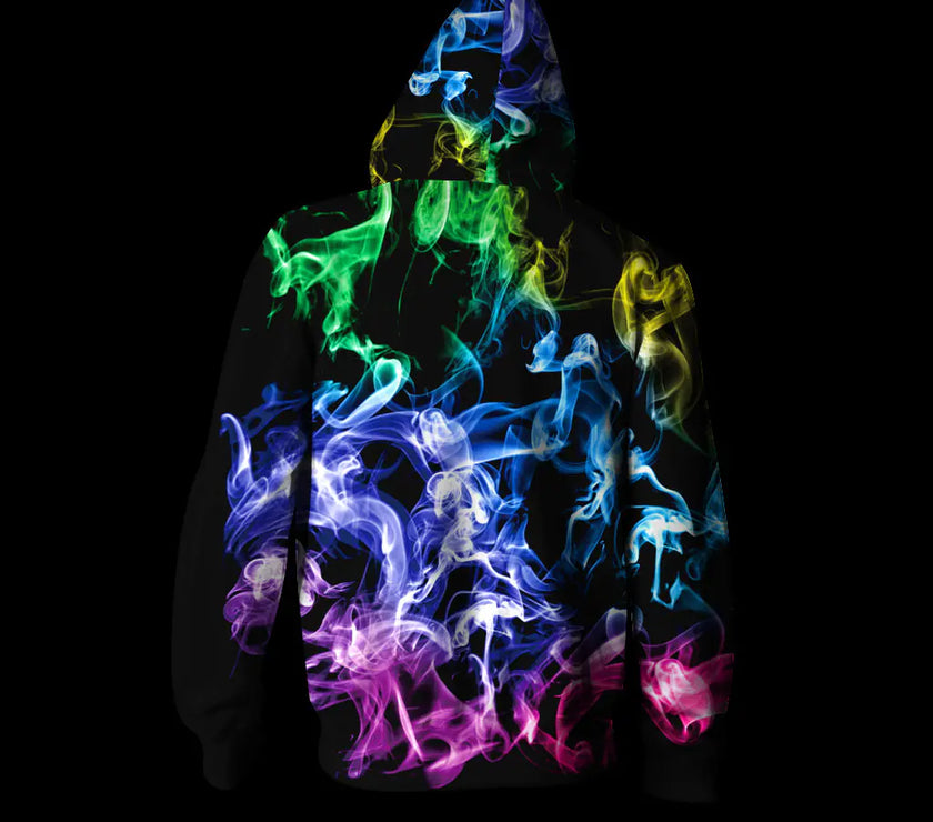 Digital Print Starry Hooded Sweatshirt for Men