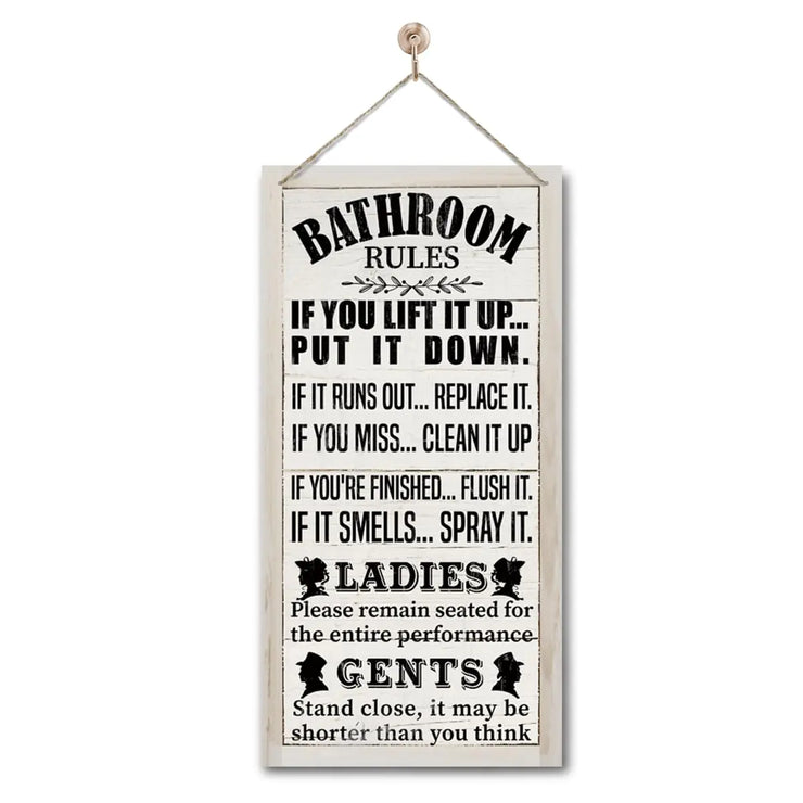 Rustic Bathroom Decor Western Bathroom Decor Funny Bathroom Signs Wall Decor Bathroom Decor Farmhouse Bathroom Decor Country Bathroom Decor Bathroom Signs Bathroom Rules Wall Décor B1
