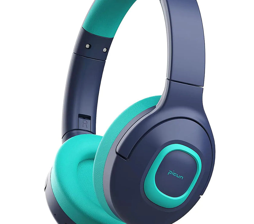 Picun E5 Kids Bluetooth Headphones with Microphone Foldable Kids Wireless Headphones with Volume Limit 85dB/93dB Bluetooth 5.3 Sharing Function Over-Ear Toddler Headphones for School/iPad/Tablet