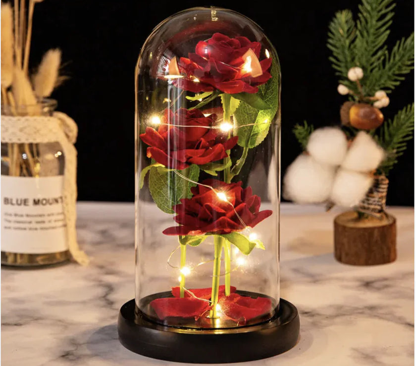 Valentine's Day Three Roses Gift Decor