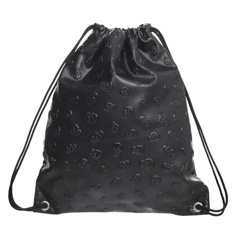Zohra New PU Leather Drawstring Backpack for Storage