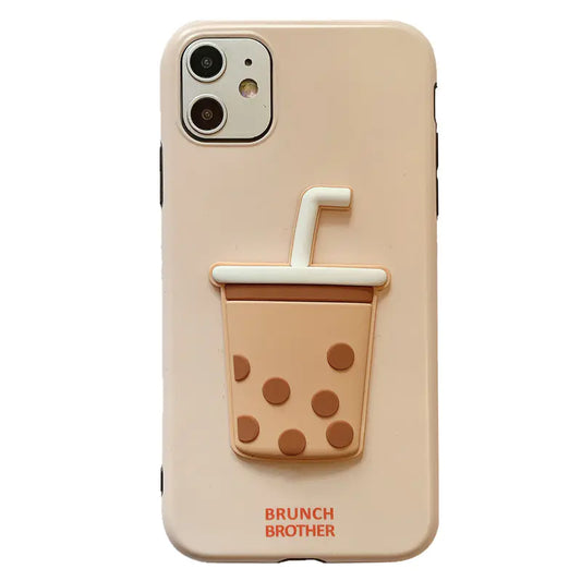 Bubble Tea Cartoon iPhone Case